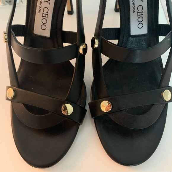 Jimmy Choo Motoko studded black sandals - Picture 6 of 6